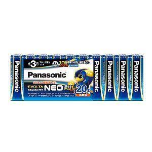 パナソニック Panasonic 【返品不可】 残りわずか LR6NJ 20SW 乾電池エボルタネオ単3形20本パック