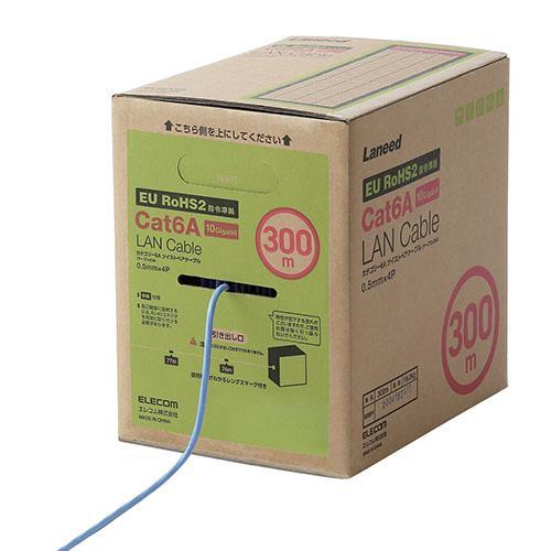 エレコム(ELECOM) LD-GPAL/BU300RS ブルー Cat6A 長尺LANケーブル 300m