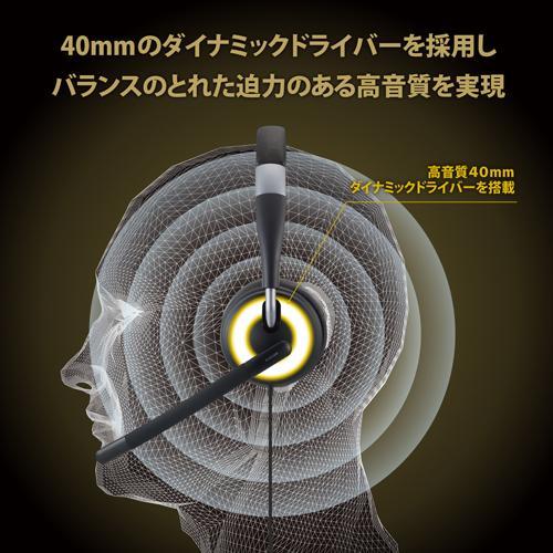 エレコム(ELECOM) HS-HP100UNCBK ヘッドセット 有線 片耳 マイク付 折りたたみ式｜eccurrent｜05