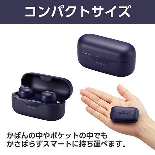 エレコム(ELECOM) LBT-TWS16-NV ネイビー ワイヤレスイヤホン