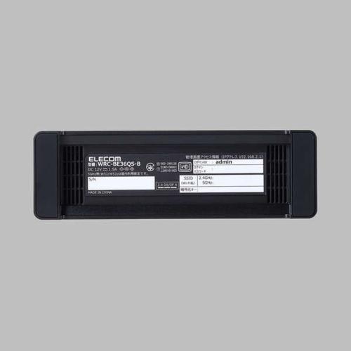 エレコム(ELECOM) WRC-BE36QS-B Wi-Fi 7 2882+688Mbps 2.5Gルーター