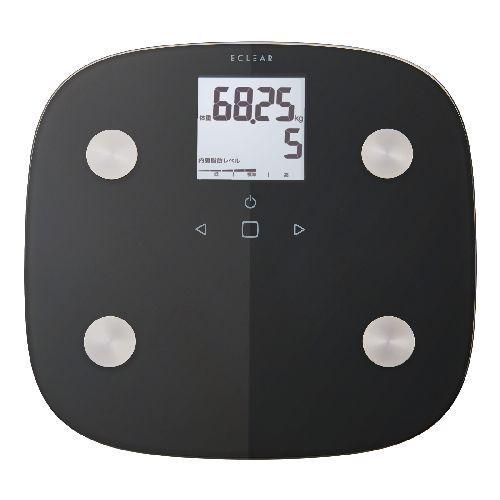 エレコム(ELECOM) HCS-FS010BK ブラック 体重計 体組成計 【内臓脂肪