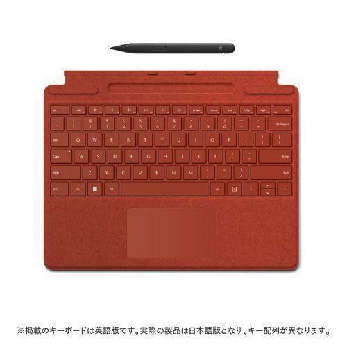 マイクロソフト スリム ペン2付き 『1年保証』 Surface Pro 最大73%OFFクーポン キーボード 8X6-00039 ポピーレッド 日本語配列 Signature