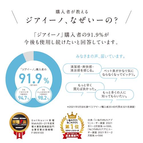 ⭐️完成品⭐️ 【長期5年保証付】パナソニック(Panasonic) F-MV1300-W(ホワイト) ジアイーノ 空間除菌脱臭機 空気清浄9畳 【GMS8257837933】(29013円)