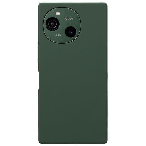 シャープ(SHARP) AQUOS R9 純正 シリコンケース グリーン XN-Z03SG-G 