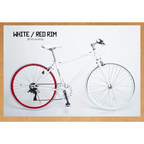 クロスバイク　シマノ6段変速　700×28c　CL266 ﾎﾜｲﾄ シマノ 21テクノロジー 自転車 CL266 ホワイト クロスバイク