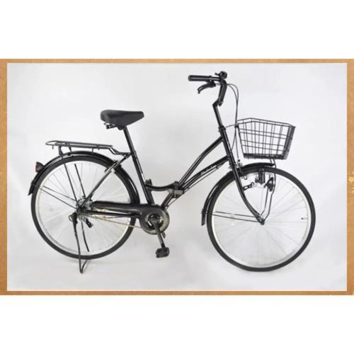 折りたたみ自転車 シティサイクル 24インチ ママチャリ 21テクノロジー