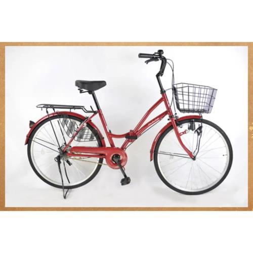 折りたたみ自転車 シティサイクル 24インチ ママチャリ 21テクノロジー 
