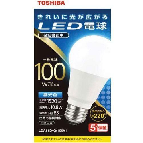 東芝(TOSHIBA) LDA11D-G/100V1 LED電球(昼光色) E26口金 100W形相当 1520lm｜eccurrent