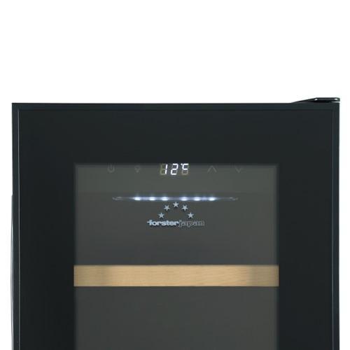 【長期5年保証付】フォルスター(forster) FJP-57GS(BK) ワインセラー 20本収納 右開き 1温度タイプ ビルトイン可 スライドラック 冷気強制循環式の画像