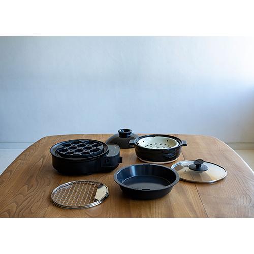 シロカ(siroca) SQ-D151D ブラック おうちいろり 土鍋付き プレート4種