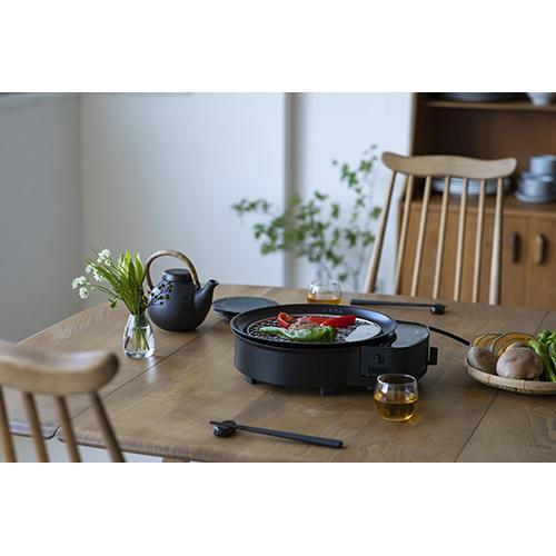 シロカ(siroca) SQ-D151D ブラック おうちいろり 土鍋付き プレート4種