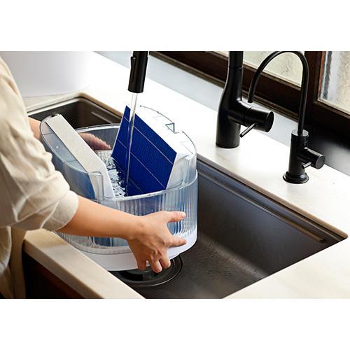 長期5年保証付】シロカ(siroca) SD-E151 W 気化式加湿器 節電 簡単給水