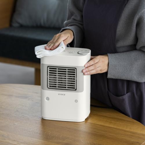 siroca スタンド式電気ヒーター ホワイト シロカ(siroca) SH-T251 温度調節・人感センサー付き 足元ヒーター