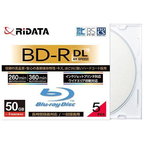 ライテック BD-R260PW 6X.5P SC A 録画・録音用 BD-R DL 50GB 一回(追記)録画 プリンタブル 6倍速 5枚｜eccurrent