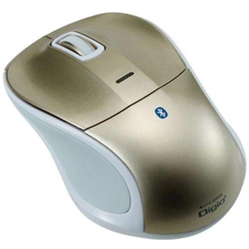 ナカバヤシ MUS-BKT111GL(ゴールド) Bluetooth Blue LEDマウス 3ボタン｜eccurrent