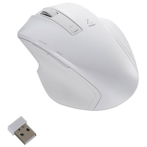 ナカバヤシ MUS-RKF129W(ホワイト) USB 無線5ボタンBlueLEDマウス｜eccurrent
