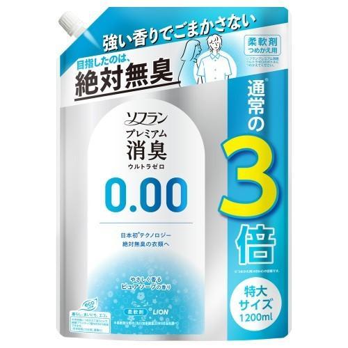 ライオン(LION) ソフラン プレミアム消臭 ウルトラゼロ 詰替 特大 1200ml | 
