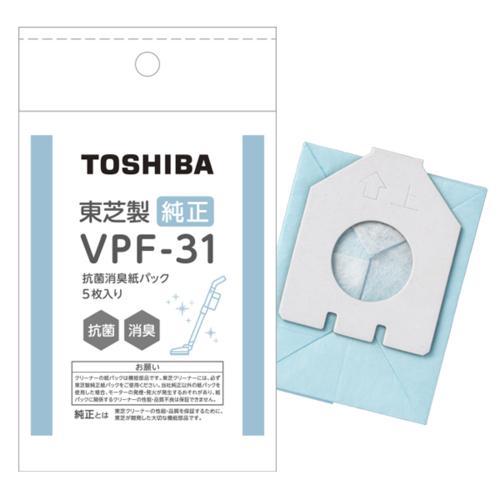 東芝(TOSHIBA) VPF-31 VC-CLP54 専用 交換用 純正紙パック 5枚入 : EC