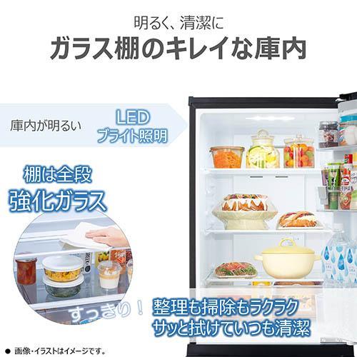 東芝(TOSHIBA) GR-Y18BP-KT エクリュブラック BPシリーズ 2ドア冷蔵庫 右開き 180L 幅503mm |  | 02
