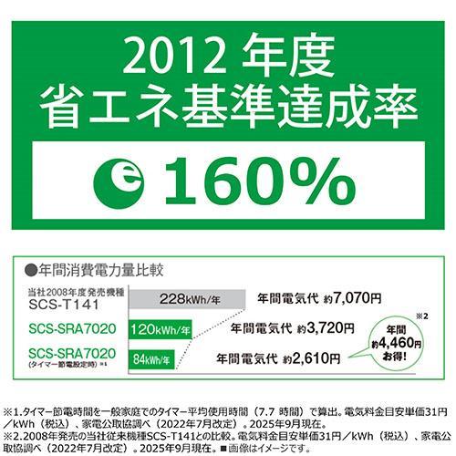 東芝(TOSHIBA) SCS-SRA7020-W ホワイト 瞬間式温水洗浄便座 ウルトラファインバブル洗浄 便座ふた自動開閉 |  | 11