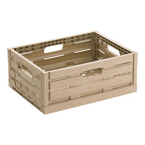 太幸 木目調折りたたみコンテナー 4316 | 