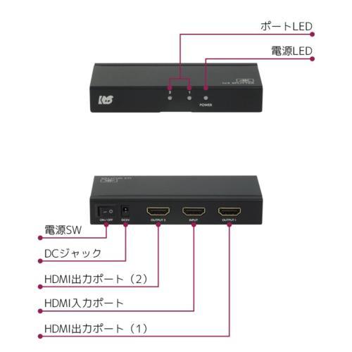 RATOC systems RS-HDSP2P-4KZ 4K60Hz対応 1入力2出力 HDMI分配器｜eccurrent｜04