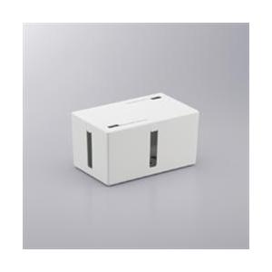 バッファロー(BUFFALO) BSTB01SWH ホワイト ケーブルボックス 電源タップ&ケーブル収容 S | BUFFALO