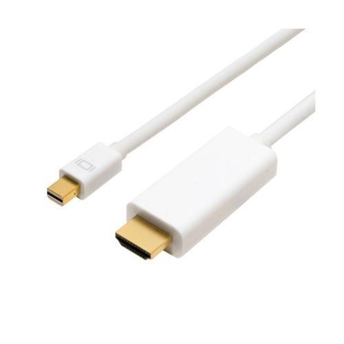 ミヨシ DPC-2KHD20-WH(ホワイト) FullHD対応 miniDisplayPort-HDMI ケーブル 2m｜eccurrent