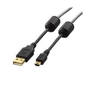 エレコム(ELECOM) U2C-MF50BK(ブラック) USB2.0ケーブル フェライトコア付き 5m｜eccurrent