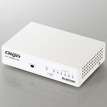 エレコム(ELECOM) EHC-G08MN2-HJW(ホワイト) 1000BASE-T対応 スイッチングハブ 8ポート｜eccurrent