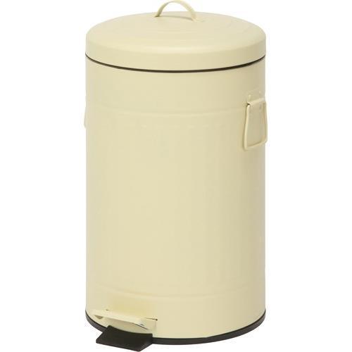 不二貿易 【完成品】 スチール ラウンドペダルペール 12L