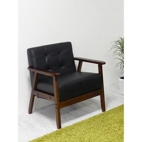 クロシオ 【組立式】 1Pソファ オスロ ブラック |  | 01