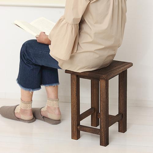 クロシオ 【完成品】64853 焼桐 角スツール ブラウン : ECカレント