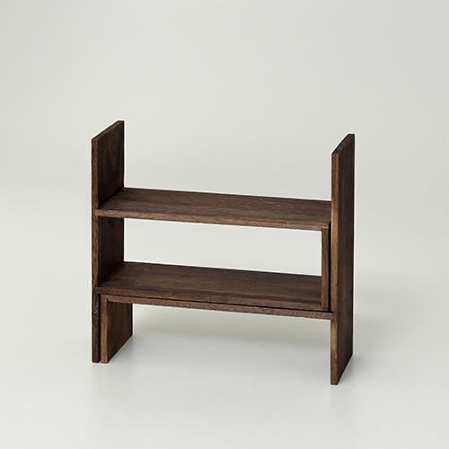 セット クロシオ 【完成品】64855 焼桐 スライドディスプレイラック ブラウン