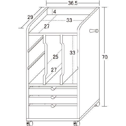 専用ページ クロシオ 【組立式】 89529 リビングワゴン ブラウン : ECカレント