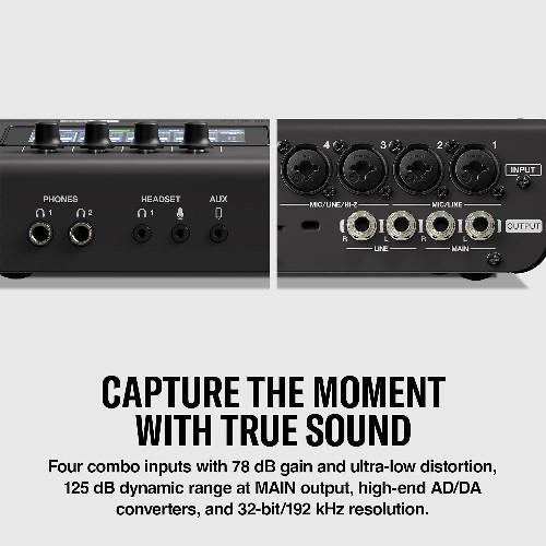ヤマハ(YAMAHA) URX44B ブラック USB-C オーディオインターフェイス 32bit/192kHz 6イン/4アウト |  | 03