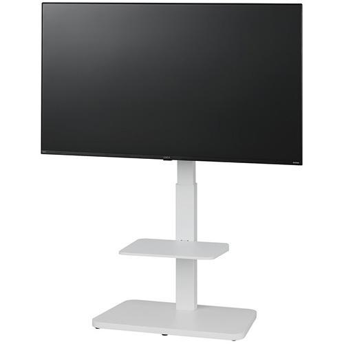 アイリスオーヤマ(Iris Ohyama) UTS-640R-W ホワイト スタンドテレビ台 32V〜55V型対応 高さ1034〜1150mm 幅640mm 奥行400mm VESA規格対応 |  | 01