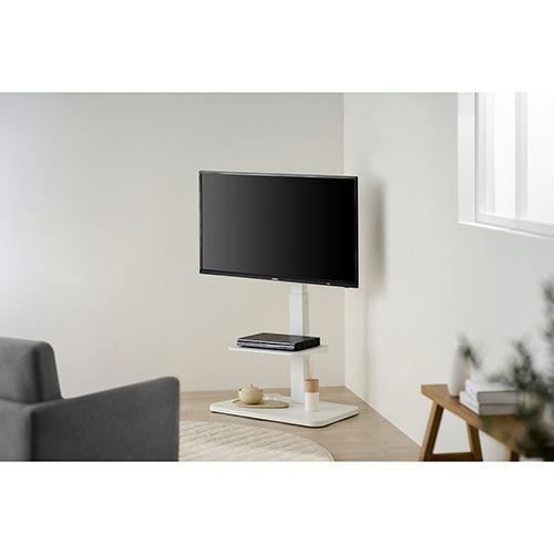 アイリスオーヤマ(Iris Ohyama) UTS-640R-W ホワイト スタンドテレビ台 32V〜55V型対応 高さ1034〜1150mm 幅640mm 奥行400mm VESA規格対応 |  | 05