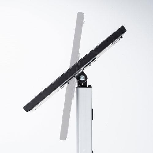 サンワサプライ CR-LASTIP33 シルバー iPadスタンド セキュリティ