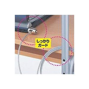 サンワサプライ SLE-6S-2 eセキュリティ ワイヤー 2m | SANWA SUPPLY