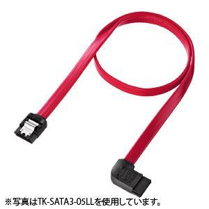 サンワサプライ TK-SATA3-03LL 左L型シリアルATA3ケーブル 0.3m｜eccurrent