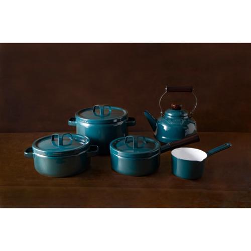 富士ホーロー 匠 12cmミルクパン 鉄緑 片手鍋 琺瑯 : ECカレント