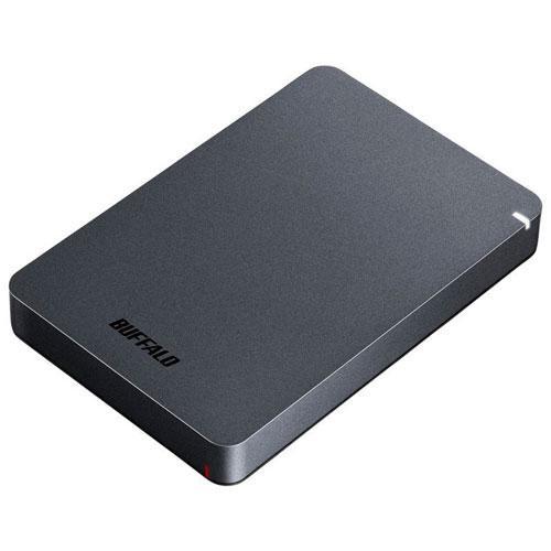 バッファロー(BUFFALO) HD-PGF2.0U3-BBKA(ブラック) ポータブルHDD 2TB USB3.1(Gen1) /3.0/2.0接続 耐衝撃｜eccurrent
