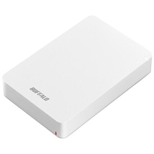 バッファロー(BUFFALO) HD-PGF5.0U3-GWHA(ホワイト) ポータブルHDD 5TB USB3.1(Gen1) /3.0/2.0接続 耐衝撃｜eccurrent