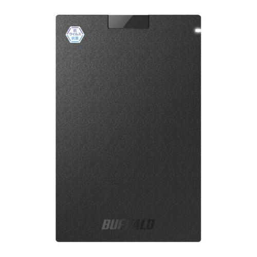 バッファロー(BUFFALO) SSD-PGVB1.0U3-B USB 3.2 Gen 1 対応 抗