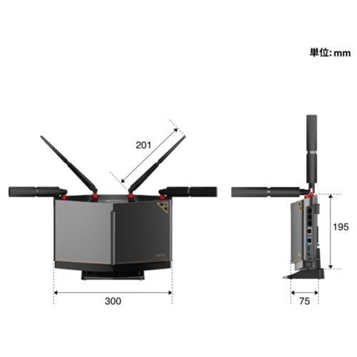 バッファロー(BUFFALO) WXR-11000XE12 Wi-Fi 6E対応ルーター フラッグ 