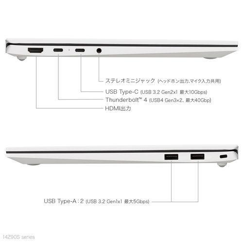 LGエレクトロニクス(LG) 14Z90S-VP56J LG gram 14型 Core Ultra 5/16GB