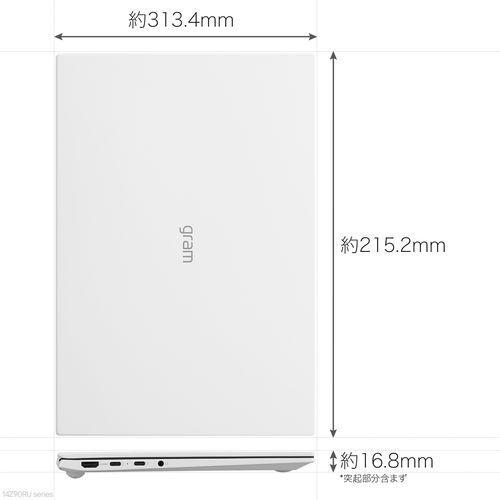 LGエレクトロニクス(LG) 14Z90RU-GP51J LG gram 14型 Core i5/16GB/512GB スノーホワイト Windows 11 Pro ノートパソコンの画像