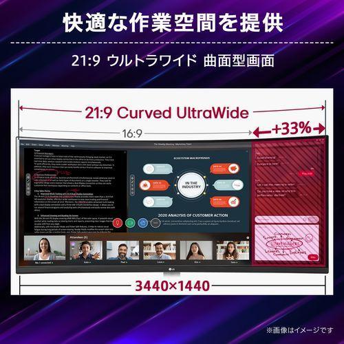 LGエレクトロニクス(LG) 34G600A-B LG UltraGear 34型 UWQHDウルトラワイド曲面ゲーミングモニターの画像